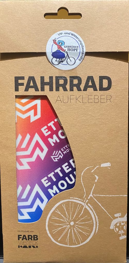 Fahrrad Aufkleber Ettersmountain – Bild 3